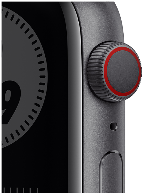 Bred rækkevidde logo Alle sammen Apple Watch Nike Series 6 44mm 32 GB in Space Gray - Aluminum Anthracite  Black - $200 Off - AT&T