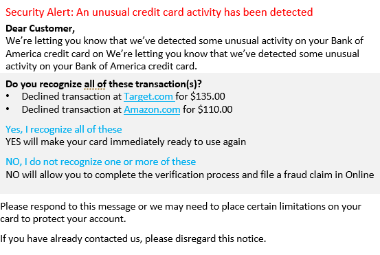 Trojan scam email