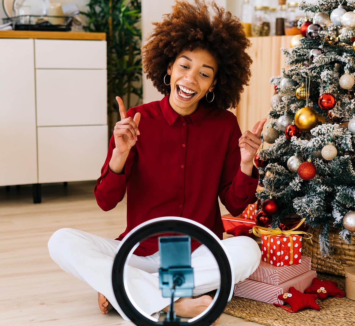 women taking picture