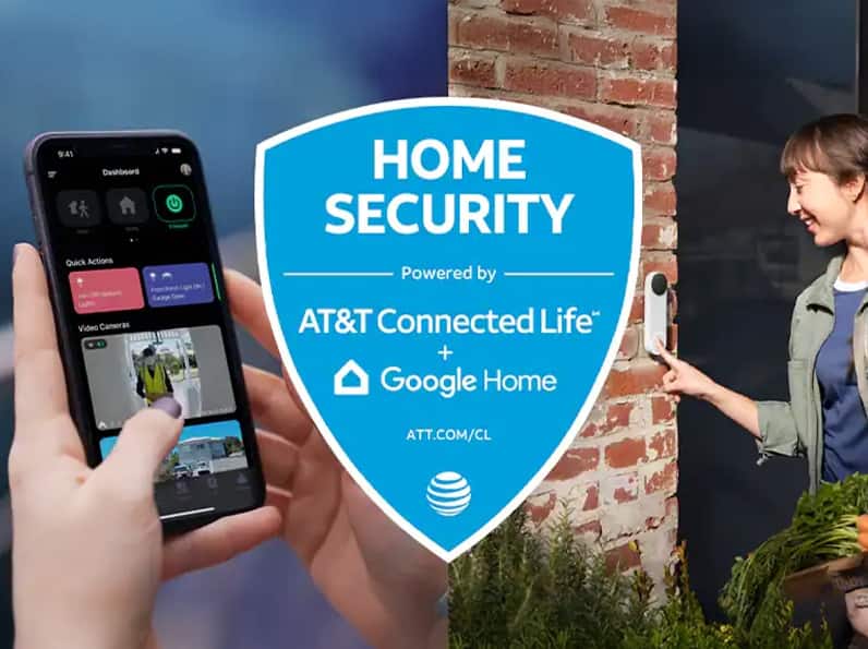 home security att connected life and google home
