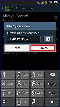 how to set call forwarding on at&t cell phone
