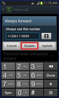 how to activate call forwarding in galaxy s duos